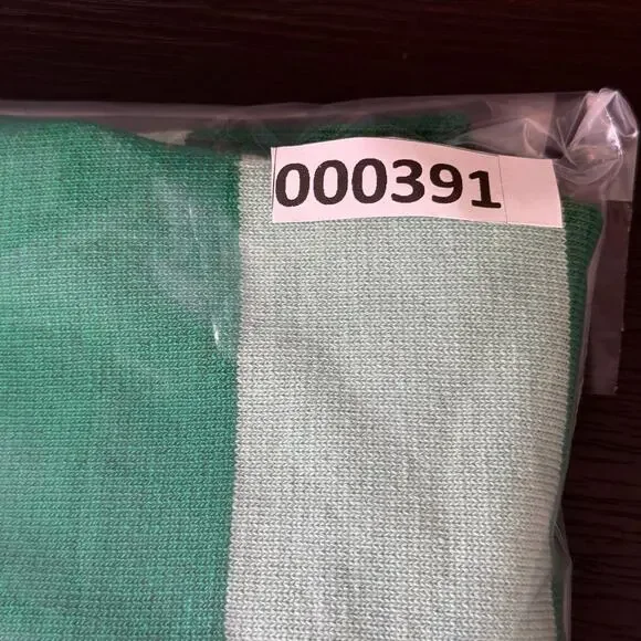 Elhoffer Top Women Large Detective Green Striped Polo Costume Cosplay Knit Shirt - Picture 11 of 11